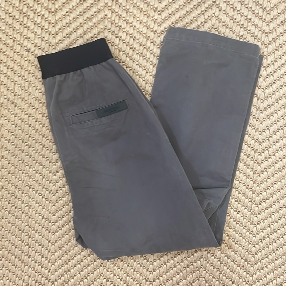 Essentials - Fear of God High Waist Wide Legged Pants - Black / Grey - XS